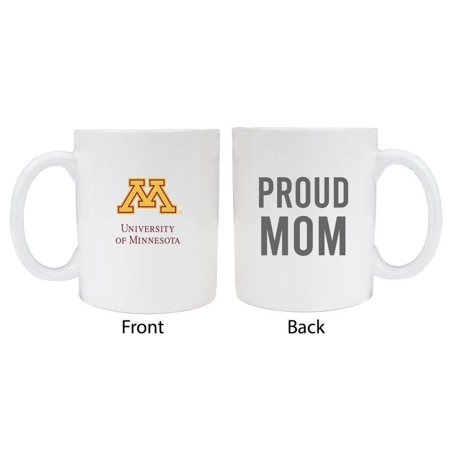 Minnesota Gophers Proud Mom Ceramic Coffee Mug - White (2 Pack) Image 1