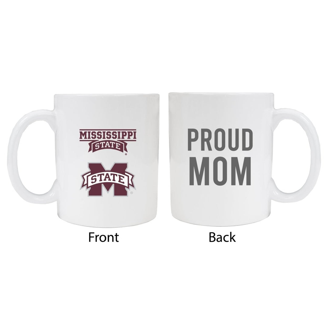 Mississippi State Bulldogs Proud Mom Ceramic Coffee Mug - White Image 1