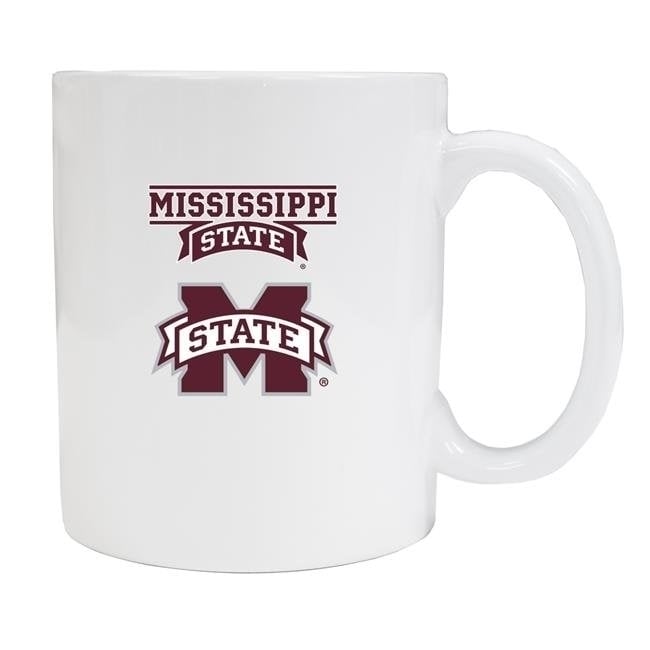 Mississippi State Bulldogs White Ceramic NCAA Fan Mug 2-Pack (White) Image 1