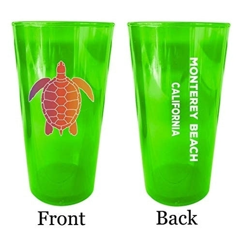 Montego Bay Jamaica Green Pint Glass 4 Pack Image 1
