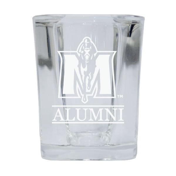 Murray State University Alumni Etched Square Shot Glass Image 1