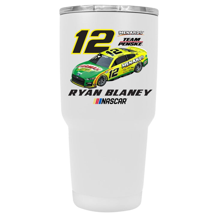 12 Ryan Blaney 24oz Stainless Steel Tumbler Car Design Image 1