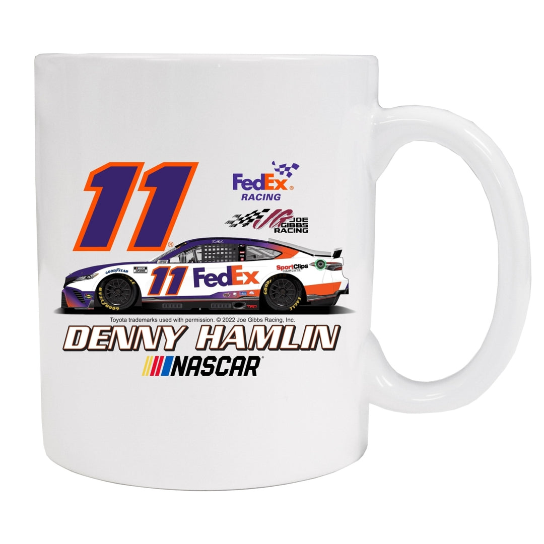 #11 Denny Hamlin Ceramic Mug Car Design Image 1