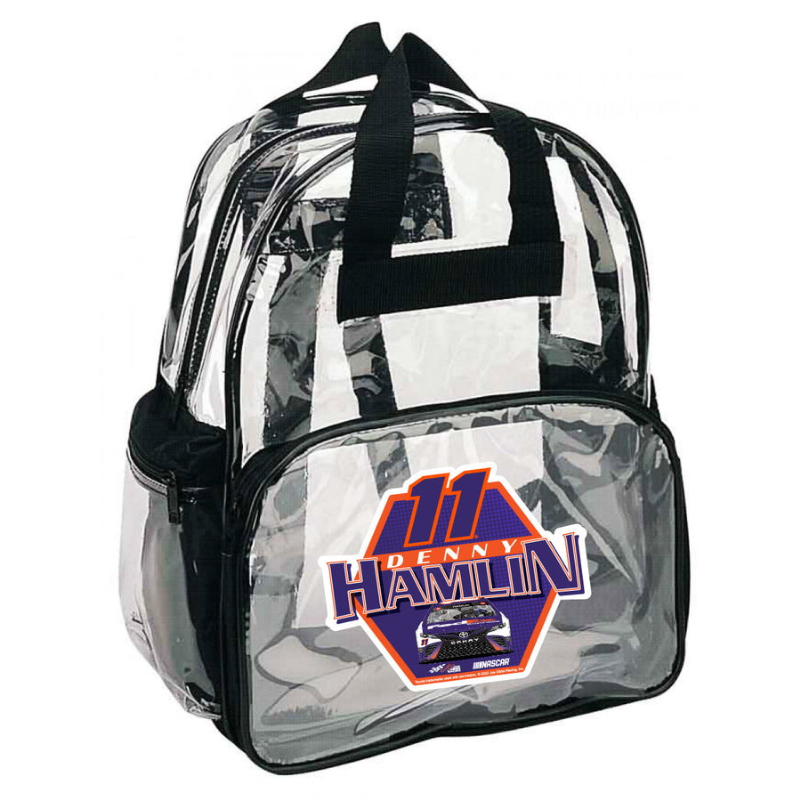 #11 Denny Hamlin Officially Licensed Clear Backpack Image 1