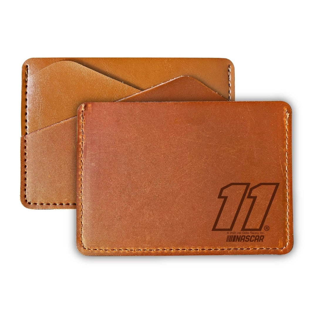 Nascar 11 Denny Hamlin Leather Wallet Card Holder  For 2022 Image 1