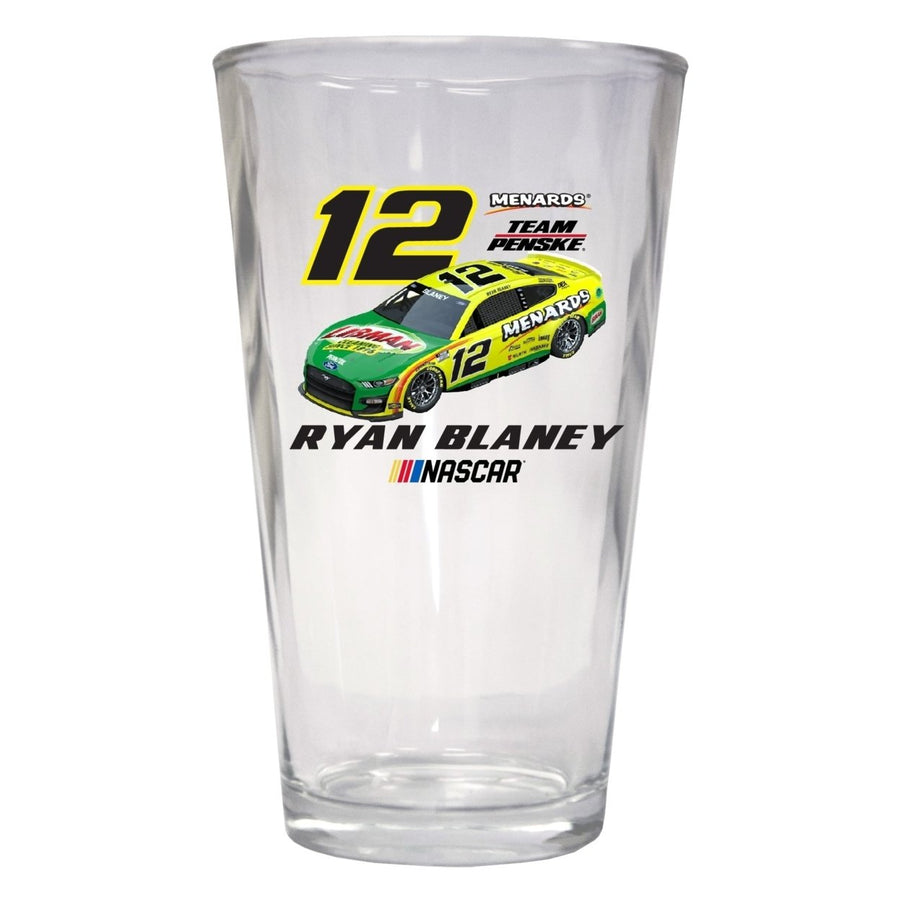 #12 Ryan Blaney  Pint Glass Image 1