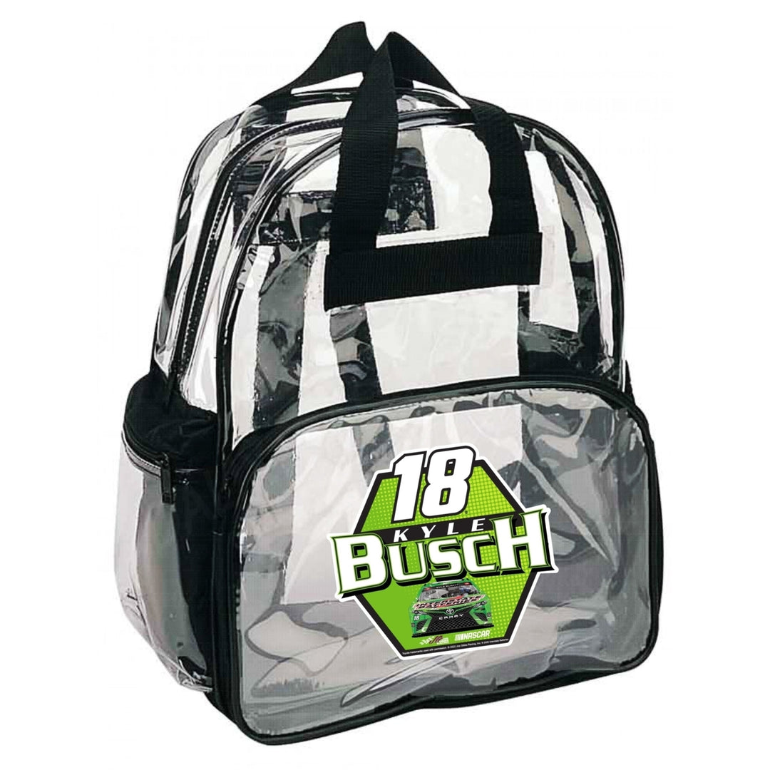 #18 Kyle Busch Officially Licensed Clear Backpack Image 1