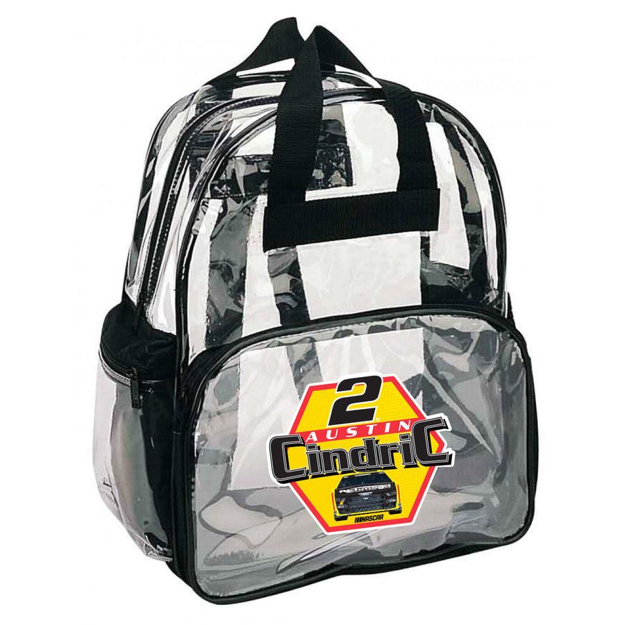 #2 Austin Cindric Officially Licensed Clear Backpack Image 1