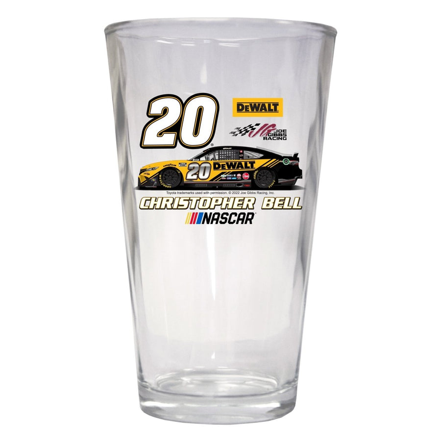 #20 Christopher Bell  Pint Glass Image 1