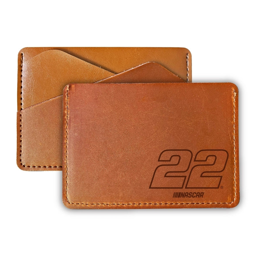 Nascar #22 Joey Logano Leather Wallet Card Holder New For 2022 Image 1