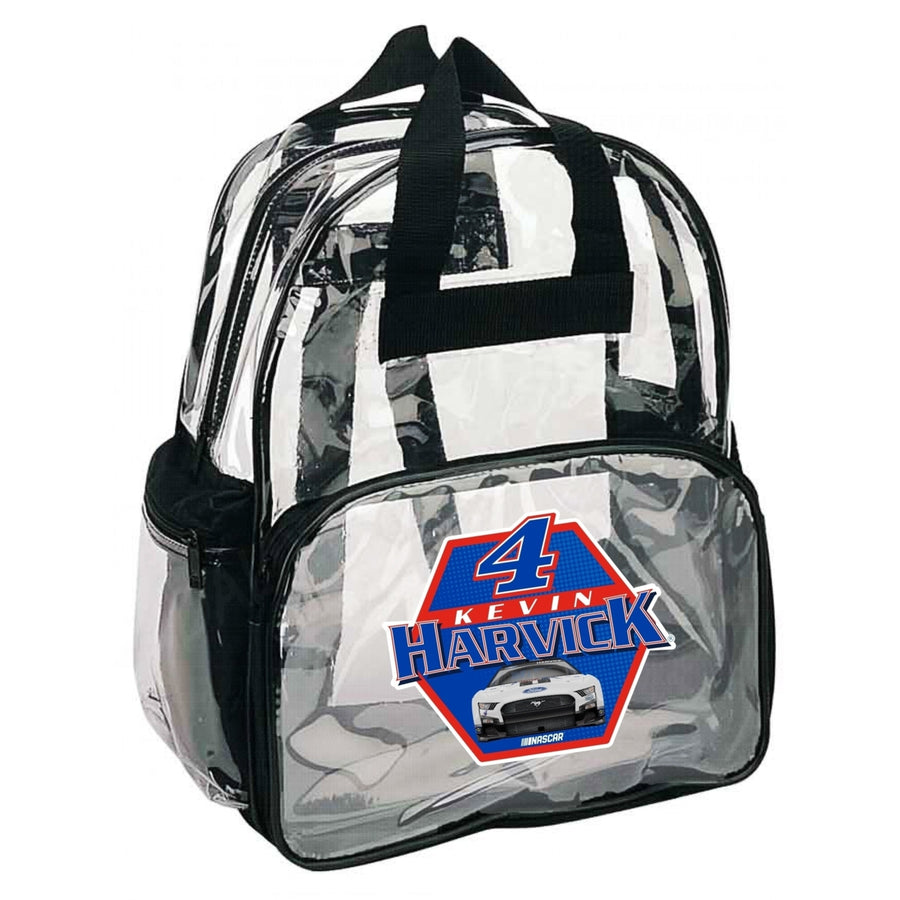 4 Kevin Harvick Officially Licensed Clear Backpack Image 1