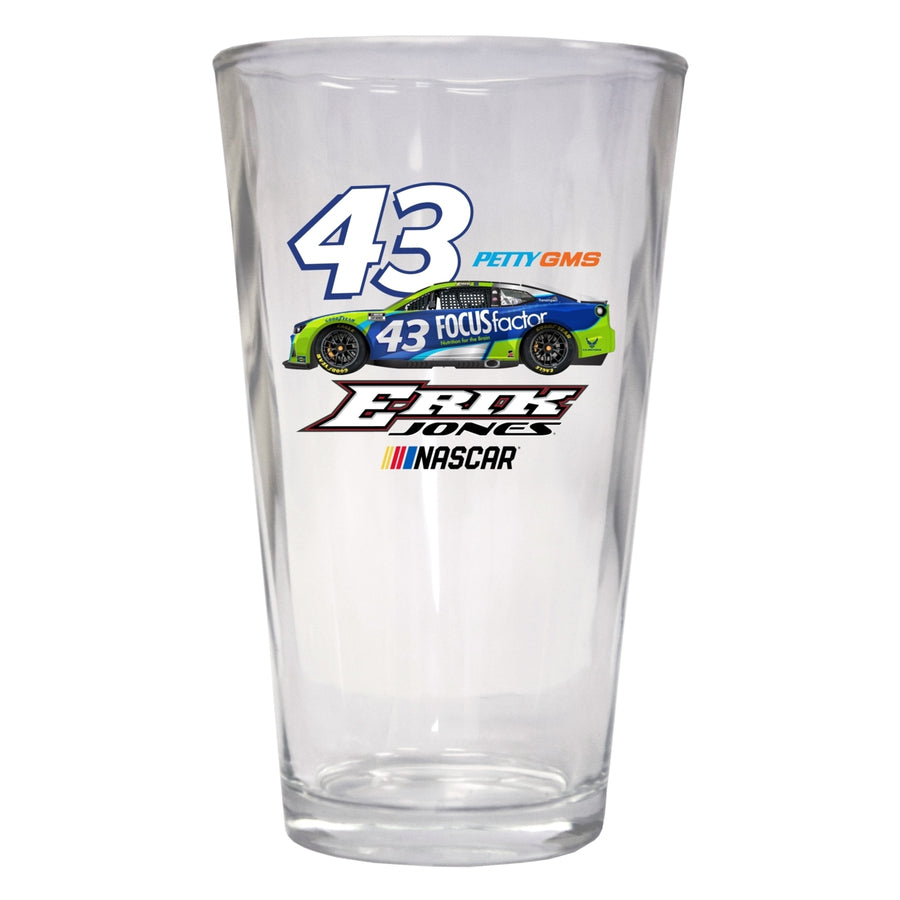 Nascar 43 Erik Jones Pint Glass  for 2022 Image 1