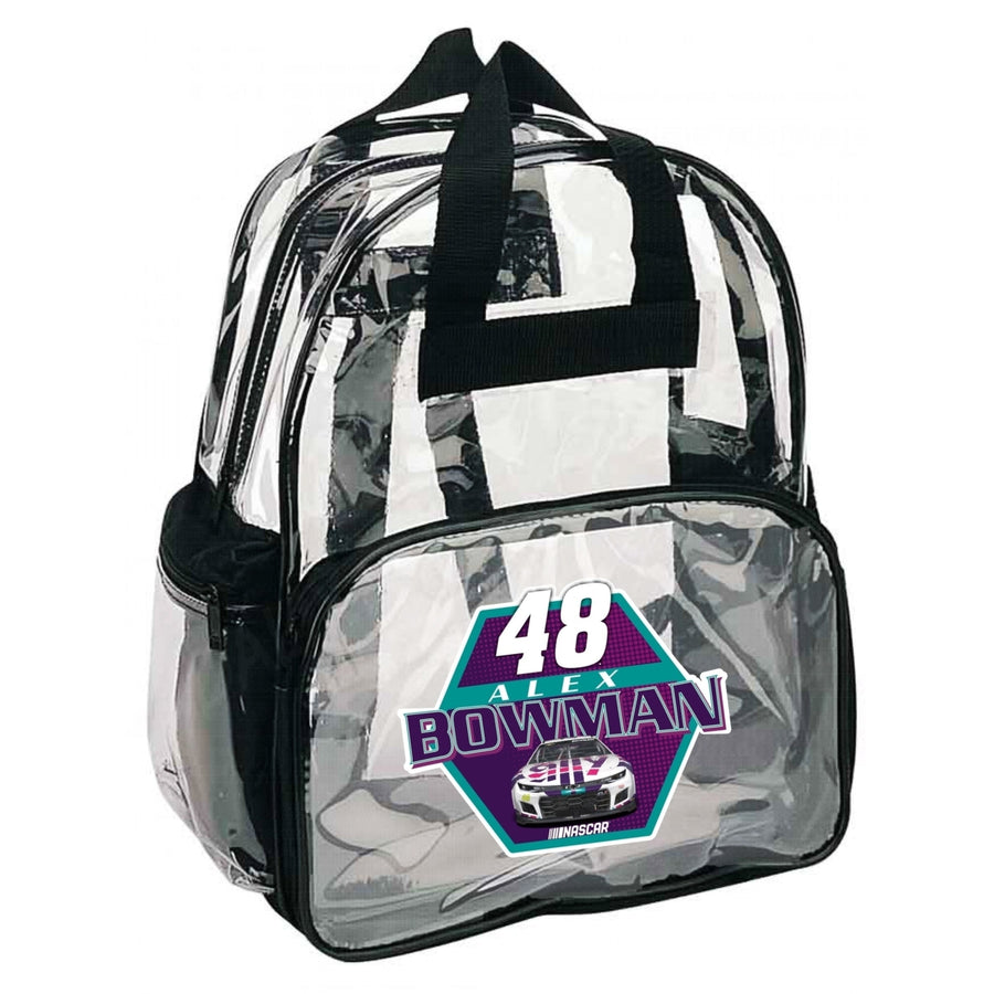 #48 Alex Bowman Officially Licensed Clear Backpack Image 1
