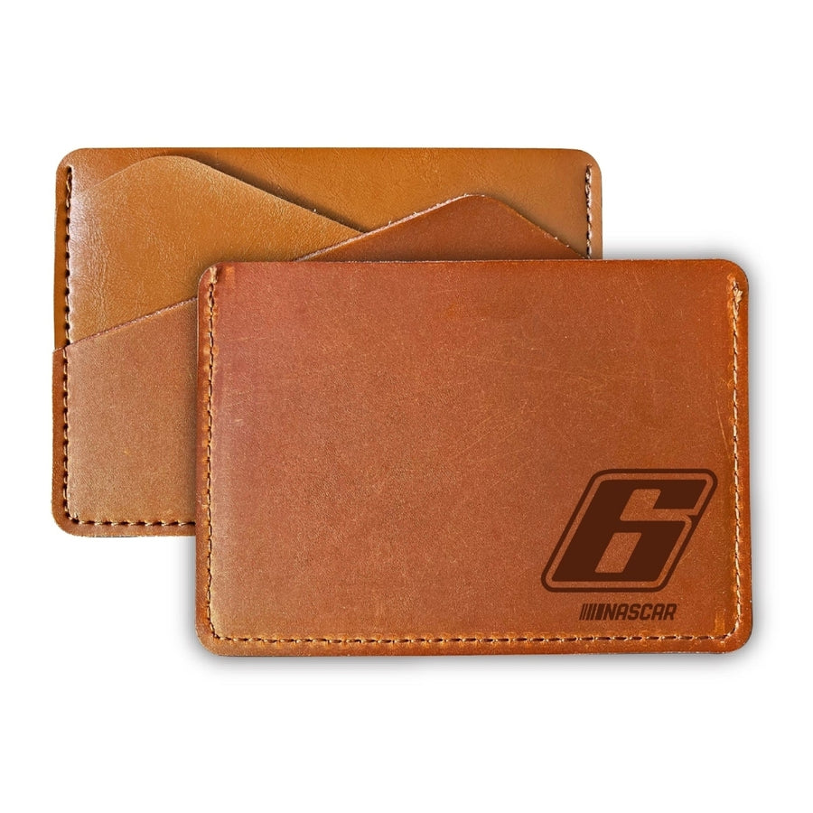 Nascar 6 Brad Keselowski Leather Wallet Card Holder  For 2022 Image 1