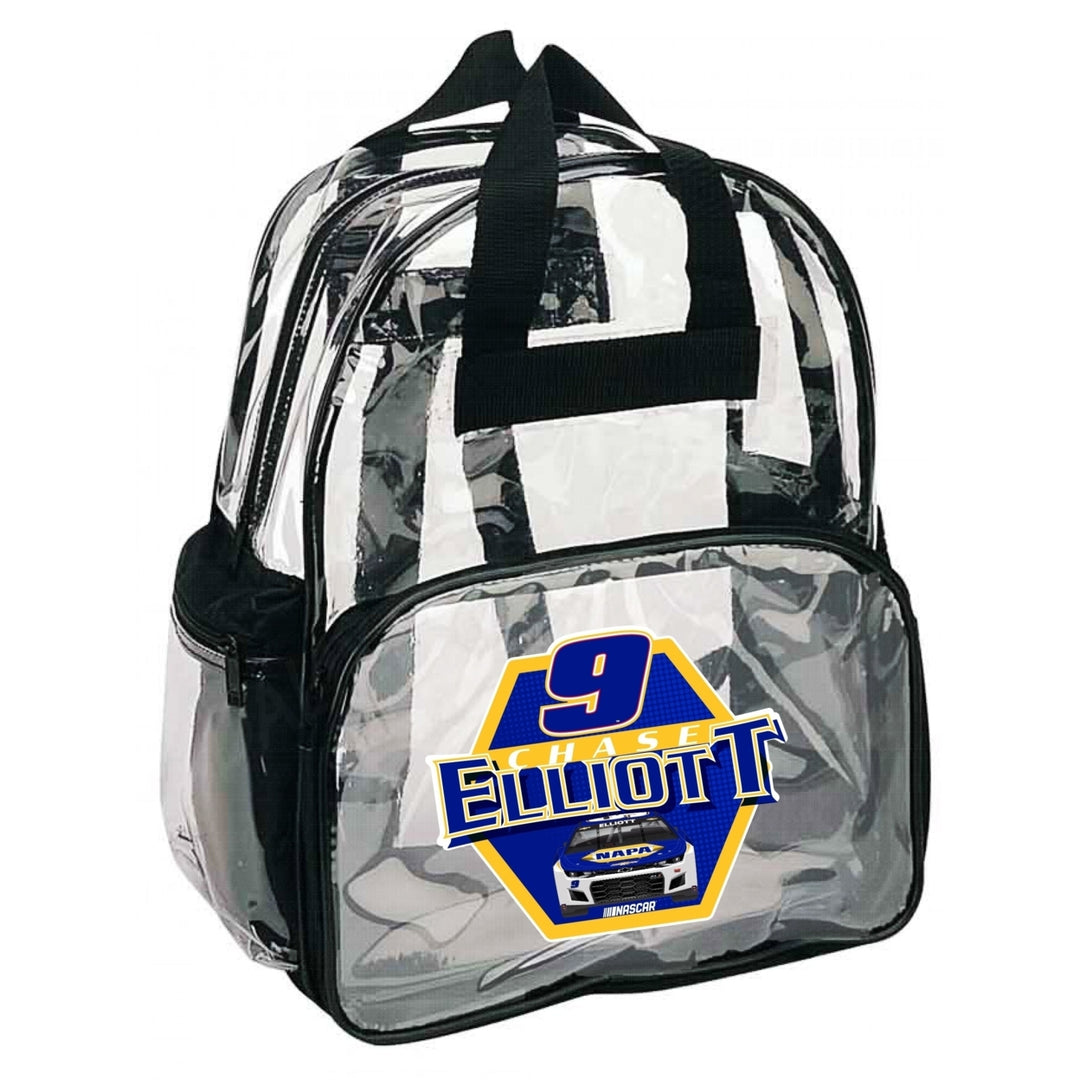 9 Chase Elliott Officially Licensed Clear Backpack Image 1