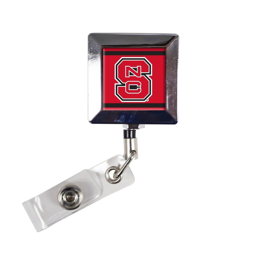 NC State Wolfpack 2-Pack Retractable Badge Holder Image 1