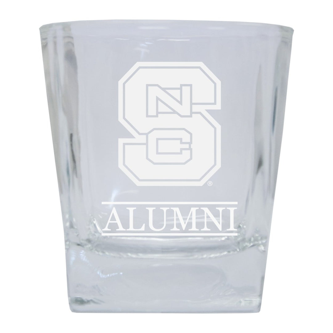 NC State Wolfpack 2-Pack Alumni Elegance 10oz Etched Glass Tumbler Image 1