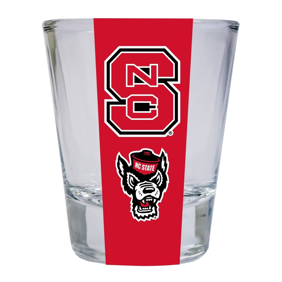 NC State Wolfpack NCAA Legacy Edition 2oz Round Base Shot Glass Clear Image 1