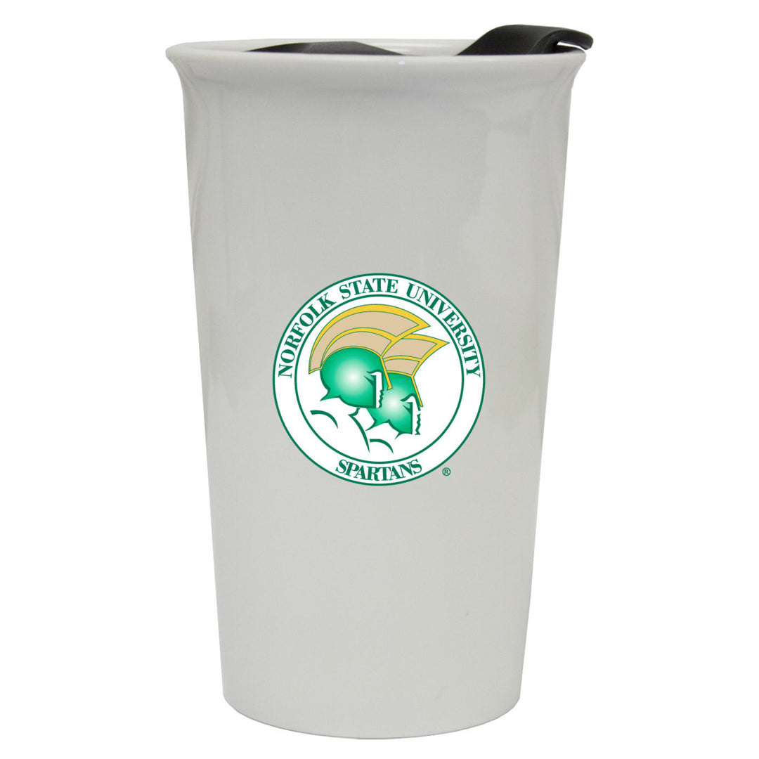 Norfolk State University Double Walled Ceramic Tumbler Image 1