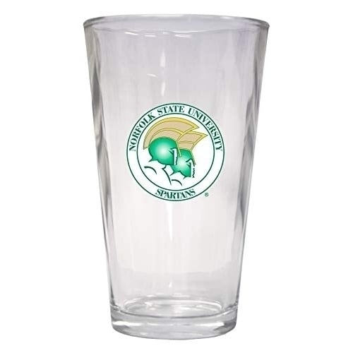 NCAA Norfolk State University Officially Licensed Logo Pint Glass  Classic Collegiate Beer Glassware Image 1