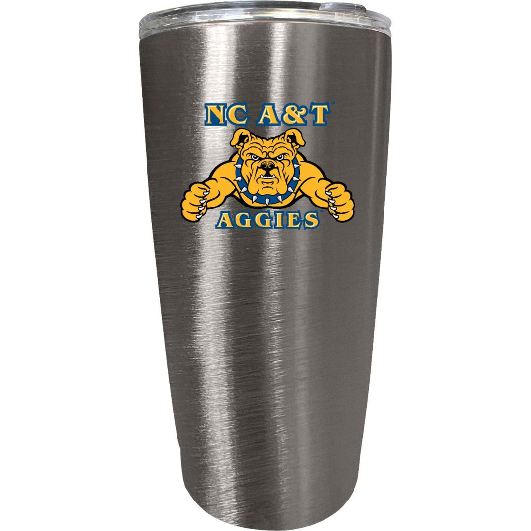 North Carolina AandT State Aggies 16 oz Insulated Stainless Steel Tumbler colorless Image 1