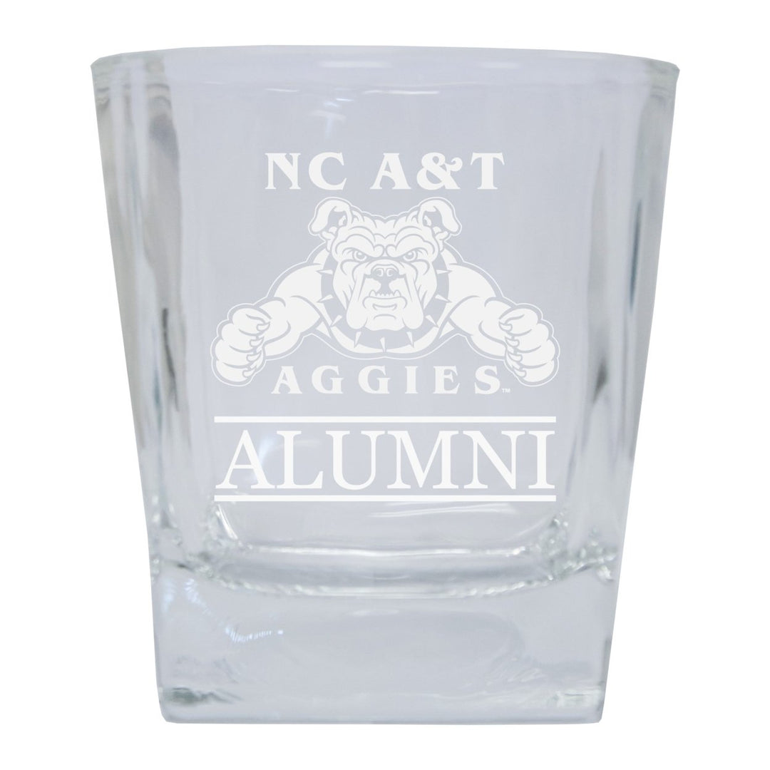 North Carolina A&T State Aggies Etched Alumni 5 oz Shooter Glass Tumbler 2-Pack Image 1