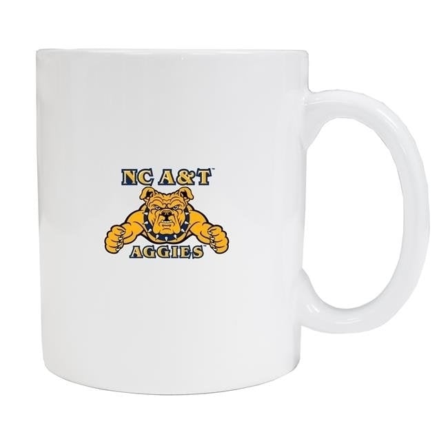 North Carolina AandT State Aggies White Ceramic NCAA Fan Mug 2-Pack (White) Image 1