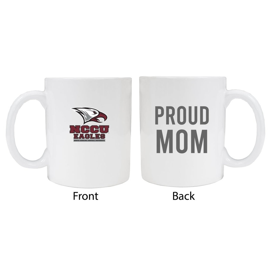 North Carolina Central Eagles Proud Mom Ceramic Coffee Mug - White Image 1