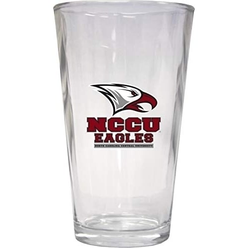 NCAA North Carolina Central Eagles Officially Licensed Logo Pint Glass  Classic Collegiate Beer Glassware Image 1