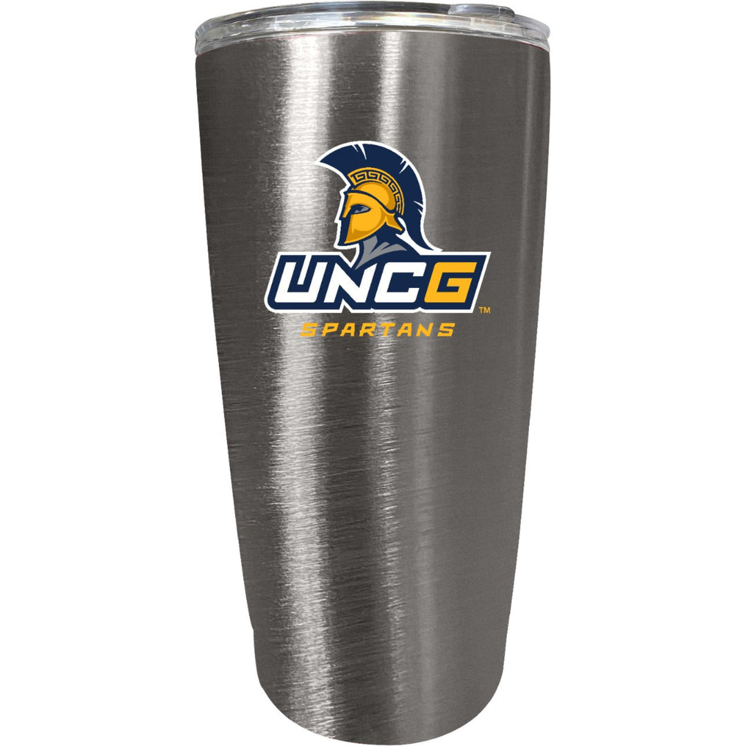 North Carolina Greensboro Spartans 16 oz Insulated Stainless Steel Tumbler colorless Image 1