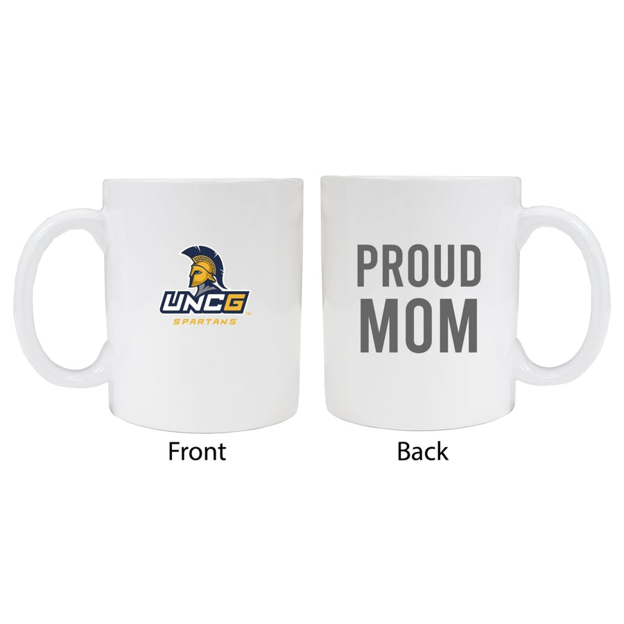 North Carolina Greensboro Spartans Proud Mom Ceramic Coffee Mug - White (2 Pack) Image 1