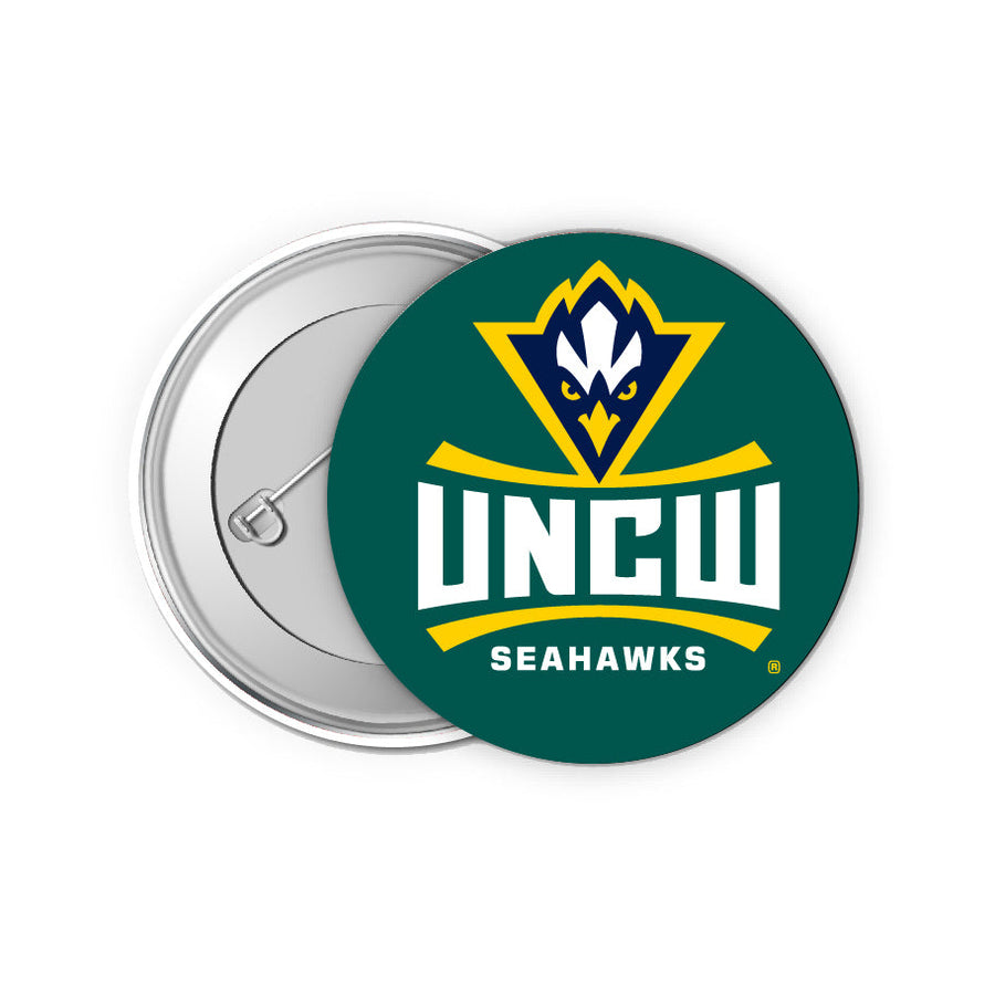 North Carolina Wilmington Seahawks 2-Inch Button Pins (4-Pack)  Show Your School Spirit Image 1