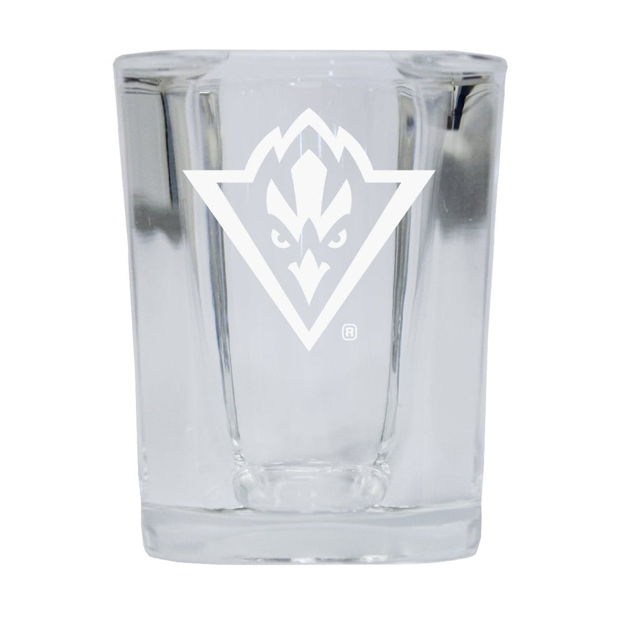 North Carolina Wilmington Seahawks NCAA Collectors Edition 2oz Square Shot Glass - Laser Etched Logo Image 1