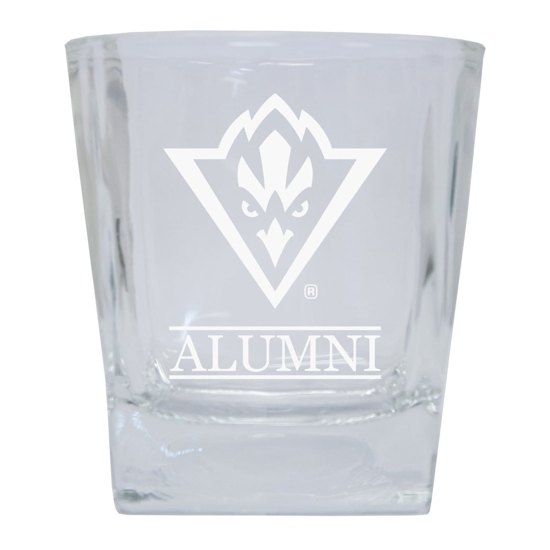 North Carolina Wilmington Seahawks 2-Pack Alumni Elegance 10oz Etched Glass Tumbler Image 1