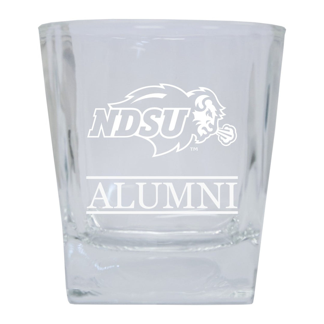 North Dakota State Bison 8 oz Etched Alumni Glass Tumbler 2-Pack Image 1