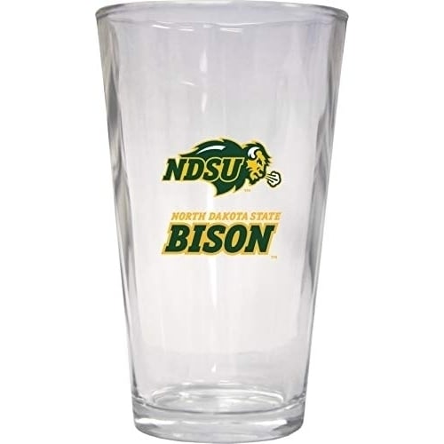 NCAA North Dakota State Bison Officially Licensed Logo Pint Glass  Classic Collegiate Beer Glassware Image 1