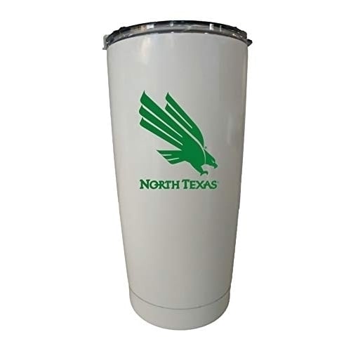 North Texas 16 oz White Insulated Stainless Steel Tumbler White. Image 1