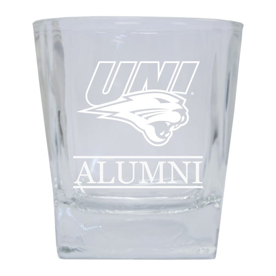 Northern Iowa Panthers 2-Pack Alumni Elegance 10oz Etched Glass Tumbler Image 1