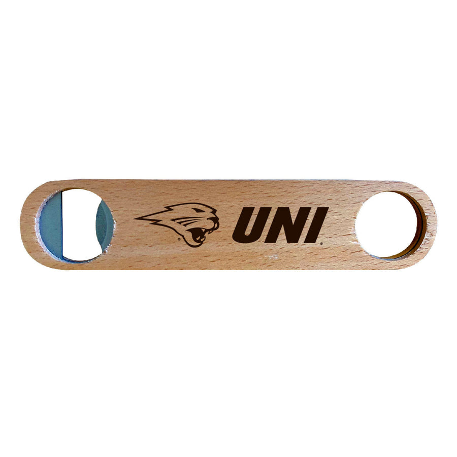 Northern Iowa Panthers NCAA Elegant Laser-Etched Wooden Bottle Opener - Collegiate Bar Accessory Image 1