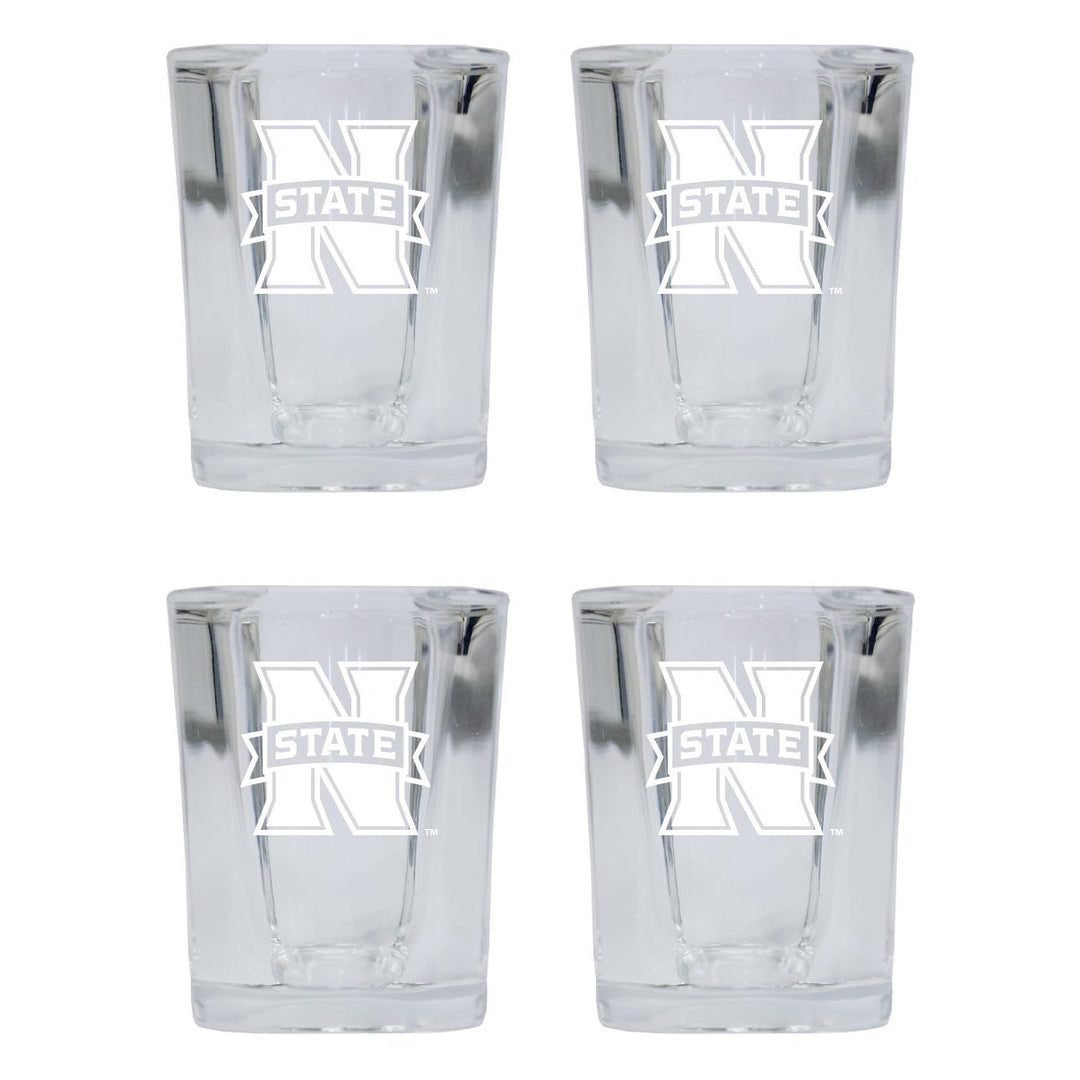 Northwestern Oklahoma State University NCAA Collectors Edition 2oz Square Shot Glass - Laser Etched Logo 4-Pack Image 1