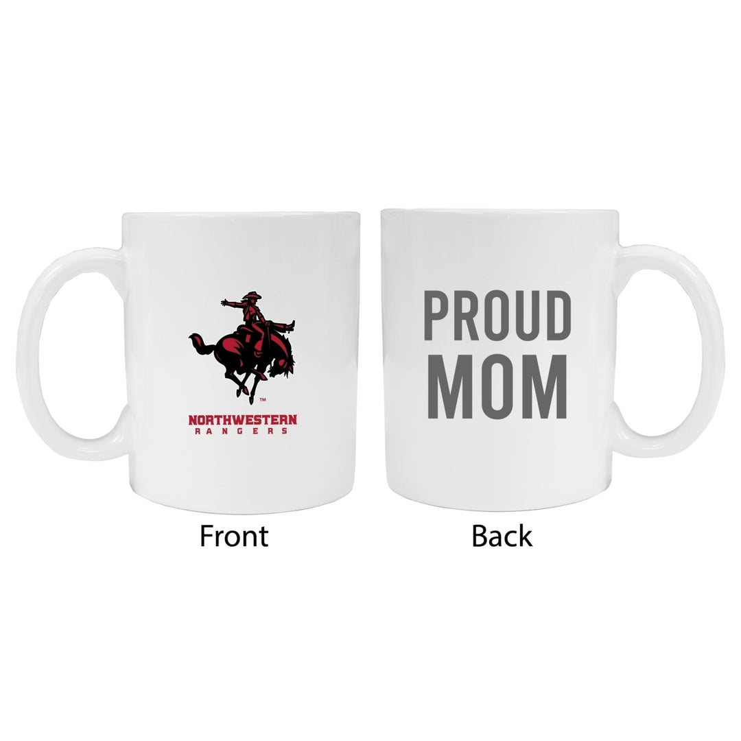 Northwestern Oklahoma State University Proud Mom Ceramic Coffee Mug - White (2 Pack) Image 1