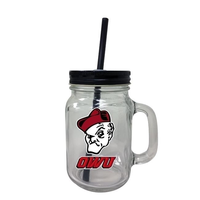 Ohio Wesleyan University Mason Jar Glass Image 1