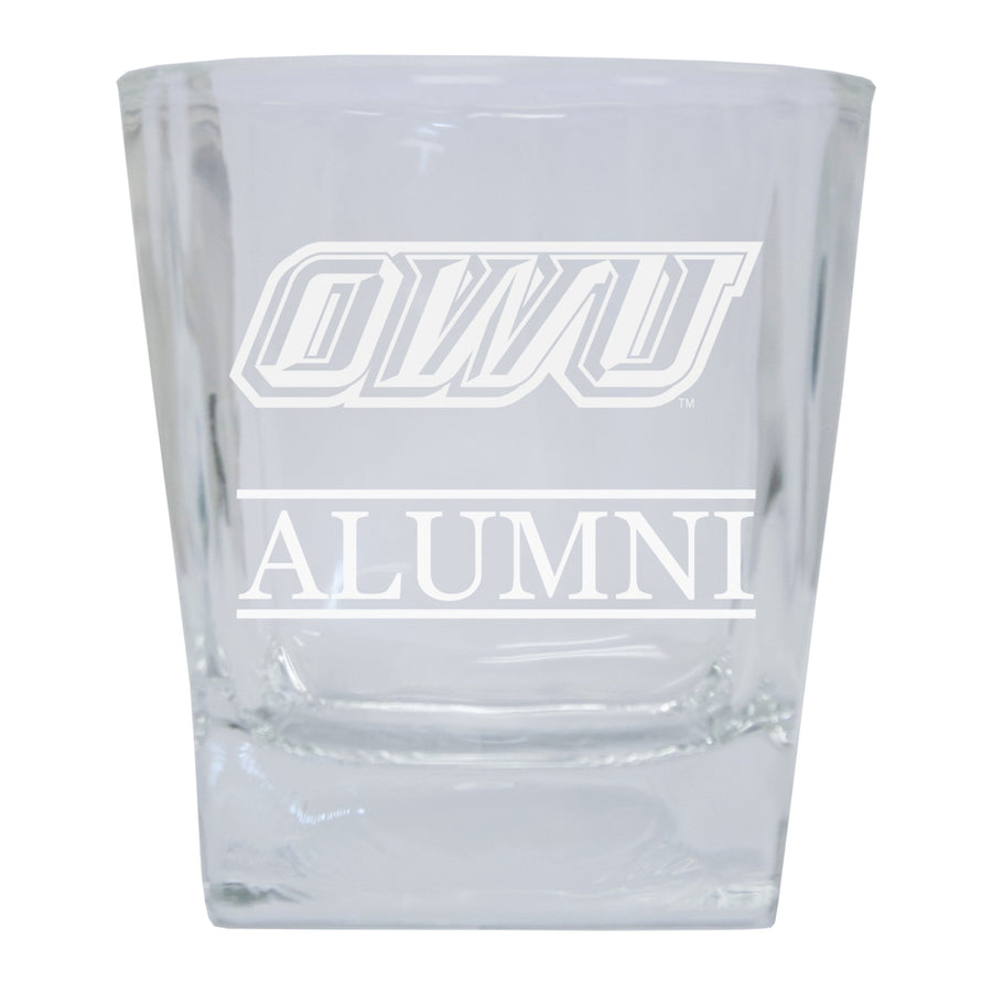 Ohio Wesleyan University 2-Pack Alumni Elegance 10oz Etched Glass Tumbler Image 1