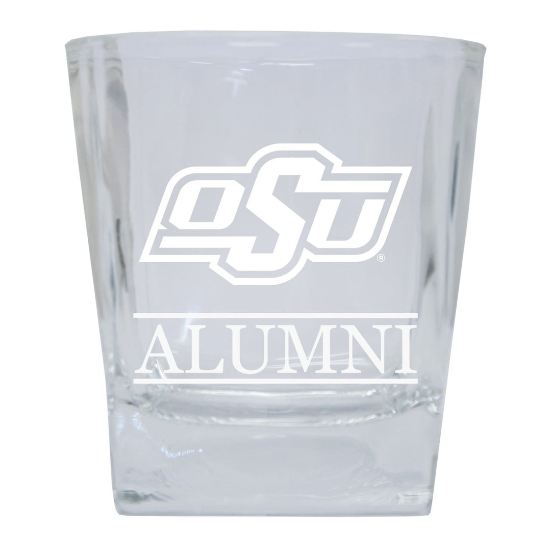 Oklahoma State Cowboys 2-Pack Alumni Elegance 10oz Etched Glass Tumbler Image 1