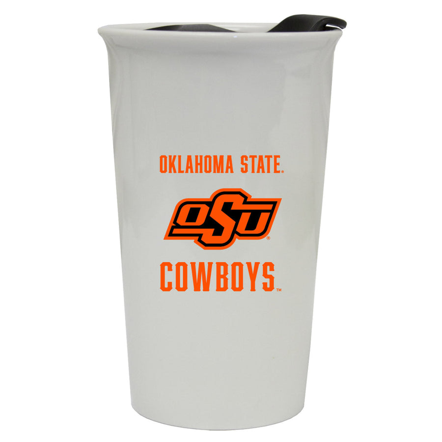 Oklahoma State University Double Walled Ceramic Tumbler Image 1