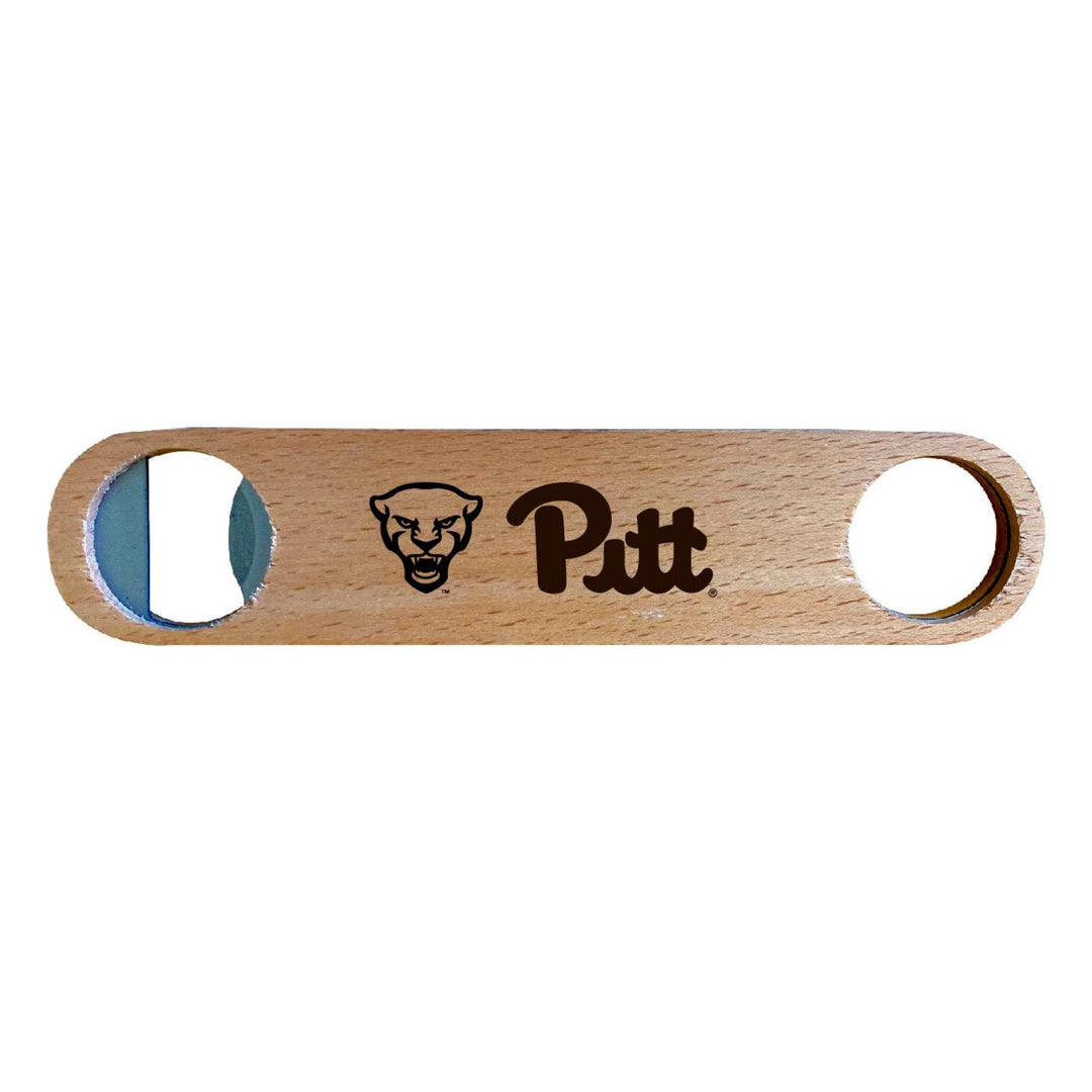 Pittsburgh Panthers NCAA Elegant Laser-Etched Wooden Bottle Opener - Collegiate Bar Accessory Image 1