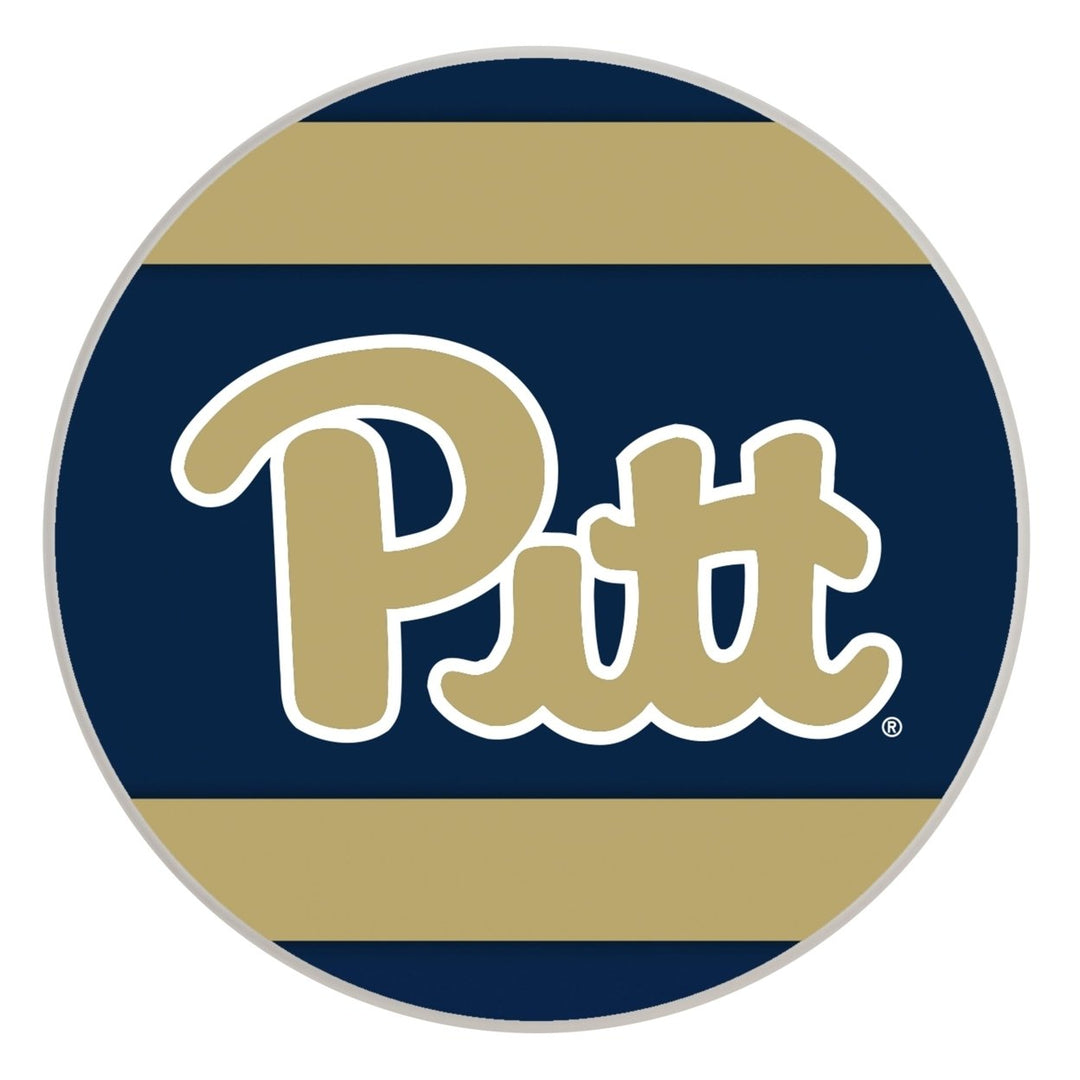 Pittsburgh Panthers Officially Licensed Paper Coasters (4-Pack) - VibrantFurniture-Safe Design Image 1