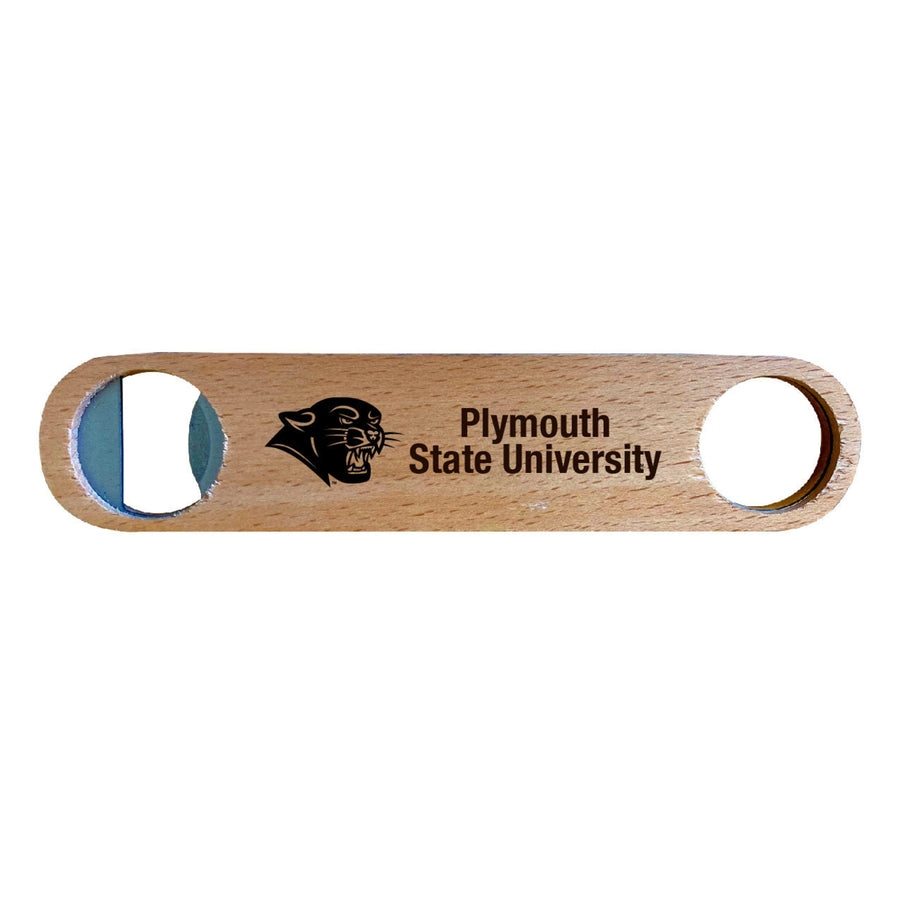 Plymouth State University NCAA Elegant Laser-Etched Wooden Bottle Opener - Collegiate Bar Accessory Image 1