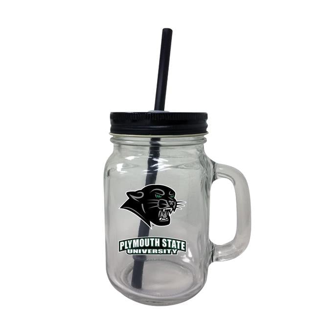 Plymouth State University Mason Jar Glass Image 1