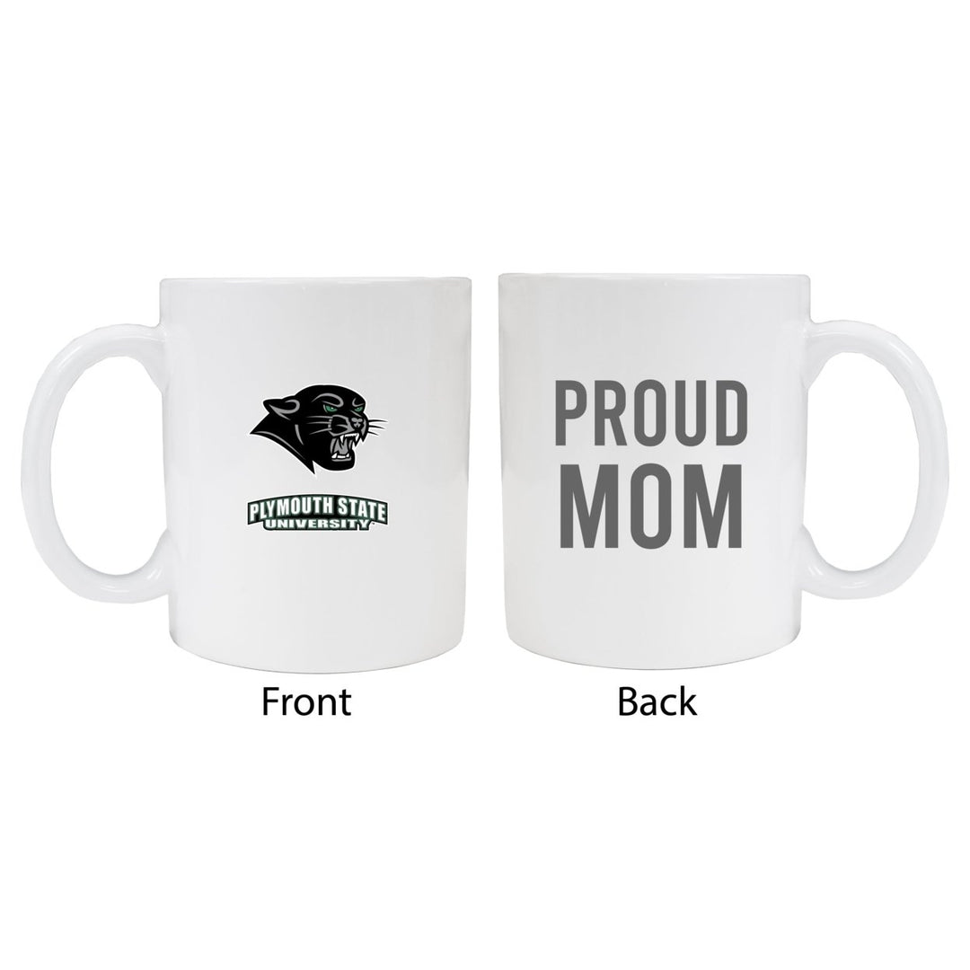 Plymouth State University Proud Mom White Ceramic Coffee Mug - White (2 Pack) Image 1